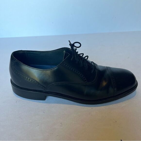 Bostonian Men\'s Cap Toe Black Leather Dress Shoes Lace Up Size 10 main image 11